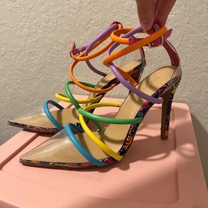 Shoedazzle colorful heels